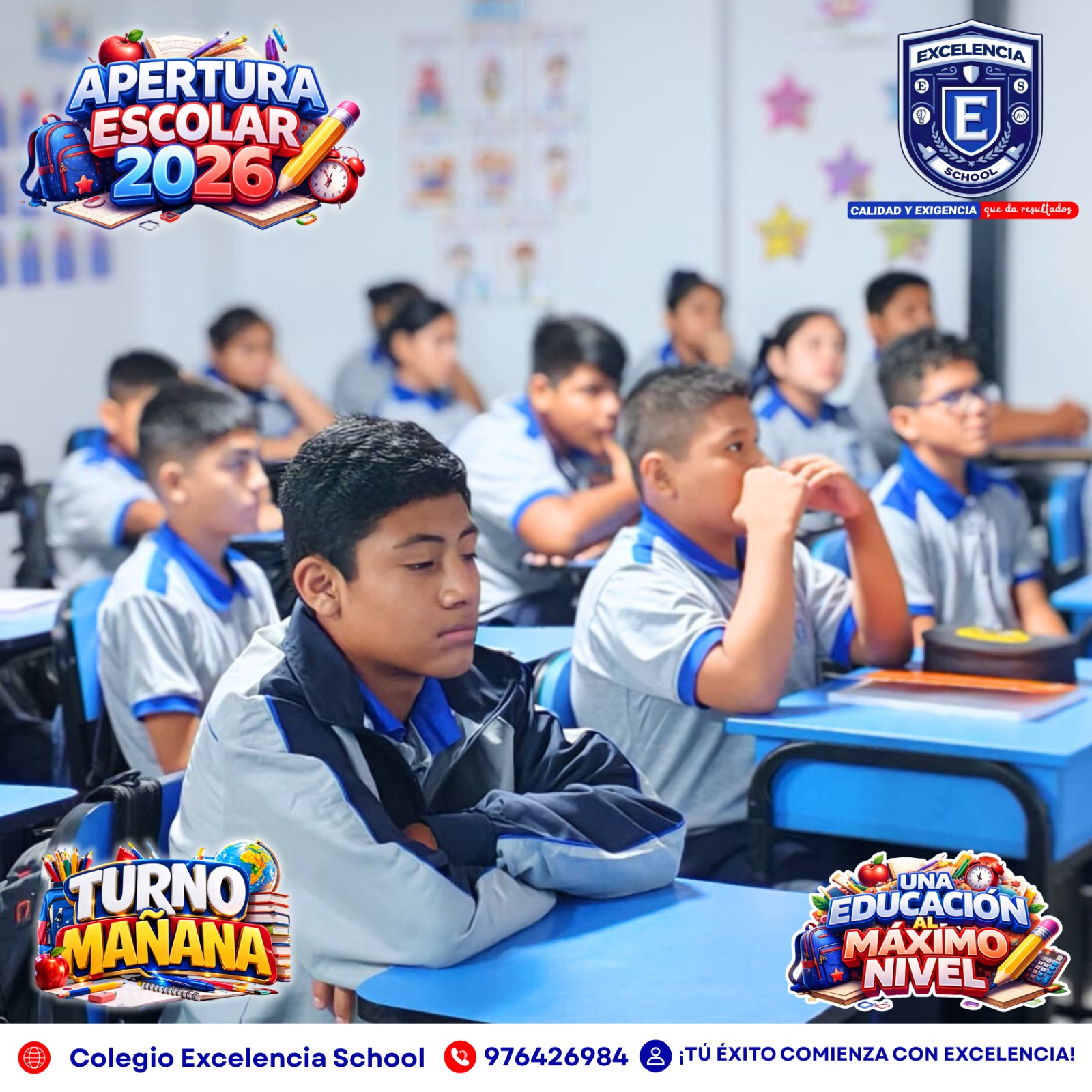 Estudiantes de secundaria en clase